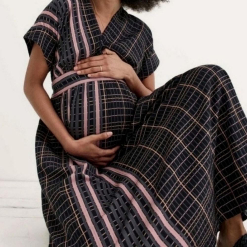 Hatch the black plaid Natalie dress, 0 (xs)